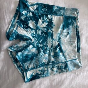 Balance Athletica Teal Tie-Dye Shorts